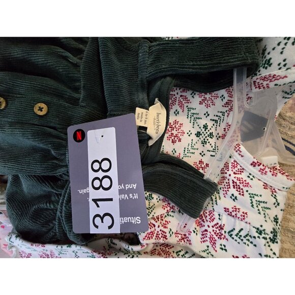 Burts Bees Baby Girl 2-Piece Organic Cotton Dress Set Bodysuit  Corduroy Overall - Picture 5 of 5